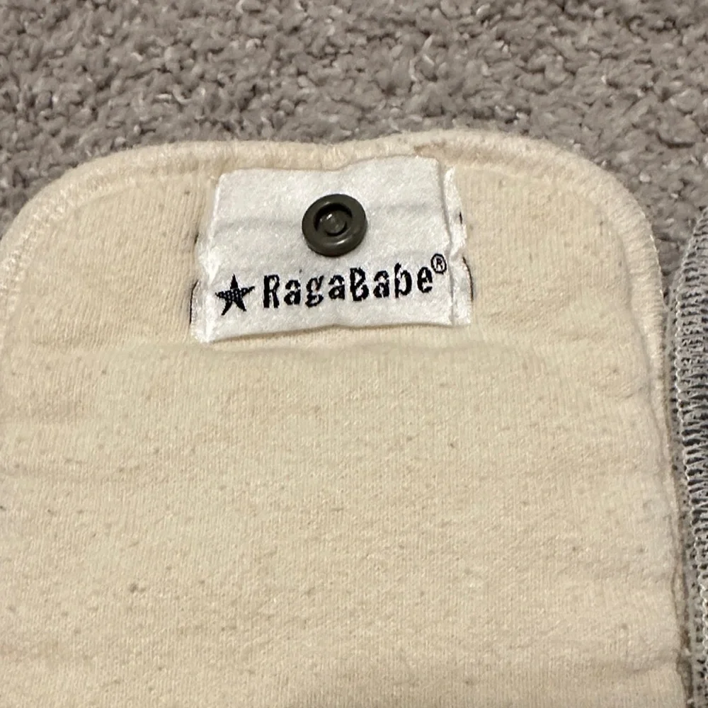 Ragababe size medium cloth reusable diaper inserts set of 9